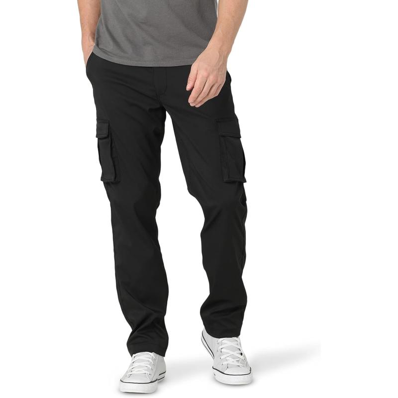 Lee Men’s Extreme Motion Synthetic Cargo Pant(Black) - Lee Outlet